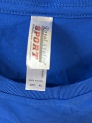 2 PC – Royal Apparel Sport Blue/red T-Shirt Men’s XL Athletic Sleeve Tee Casual