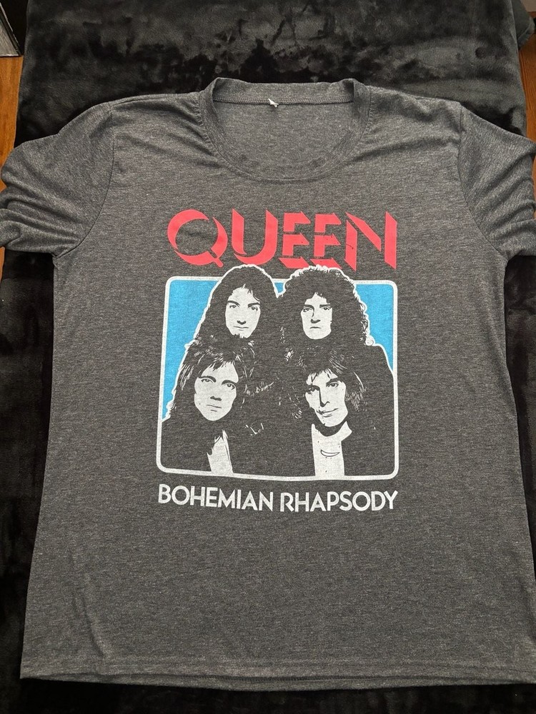 Queen Bohemian Rhapsody Heather Grey Graphic T-Shirt XL