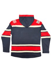 USA Hockey Logo Lace Cotton Embroidered Hoodie