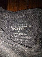 Nintendo Shirt Mens Large Gray Gaming Gamer Short Sleeve