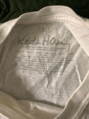 Keith Haring Foundation White Size Small Dancing Art Short Sleeve Shirt