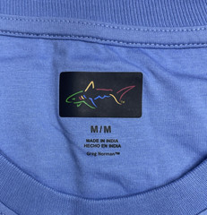 NWT Greg Norman Pocket T-Shirt Mens M Light Blue Crew Neck Classic 100% Cotton