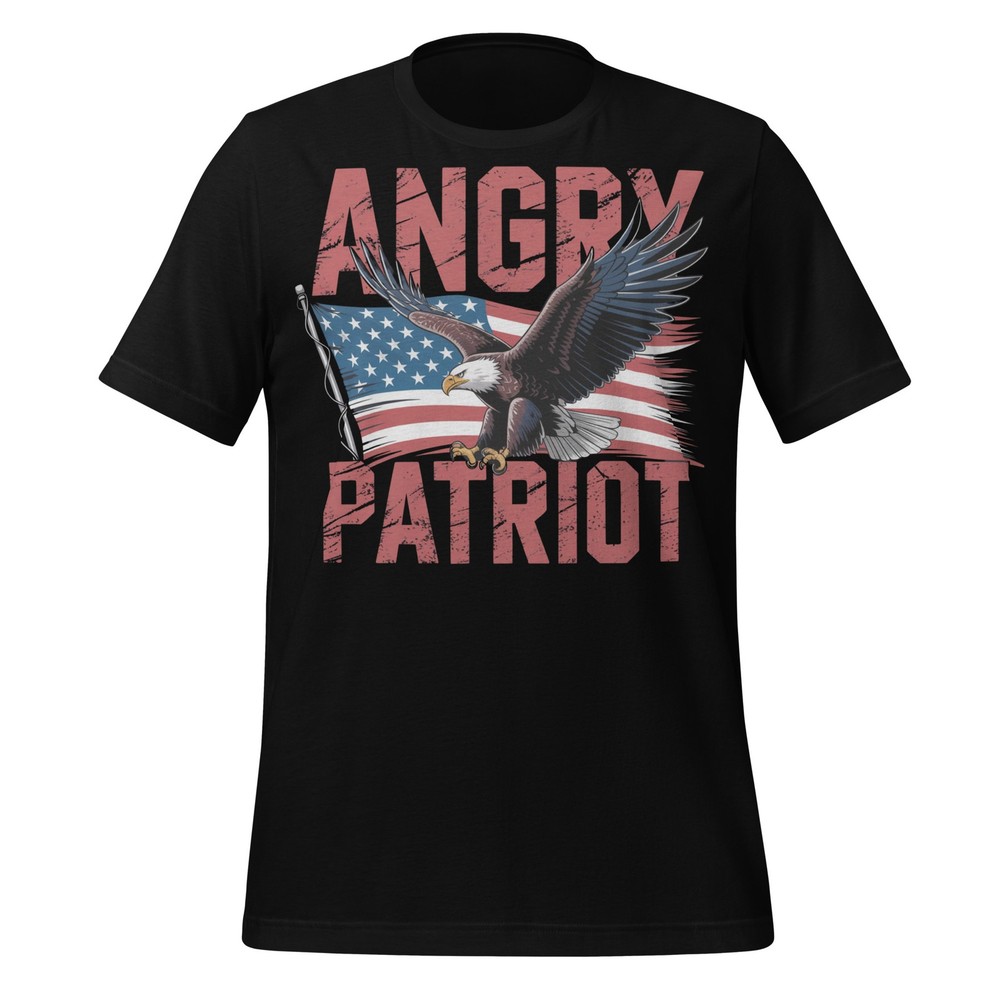 American Flag and Eagle Patriotic American Angry Patriot Shirt
