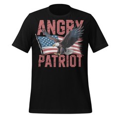 American Flag and Eagle Patriotic American Angry Patriot Shirt
