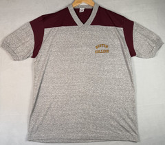 VTG 80s Champion Boston College T Shirt XL 22×29 Eagles Football V Neck USA