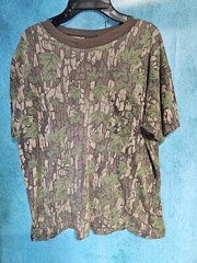 Ace Sportswear Men’s Trebark Camo Pocket Crew Neck T-Shirt Large Vintage 80’s