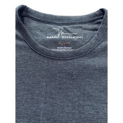 Marc Anthony Mens M Slim Fit Long Sleeve Crew Neck Tee Shirt Charcoal Grey Small