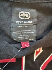Ecko Unltd Black Graphic T-Shirt Men’s Large NWT Rhino Logo Streetwear Y2K