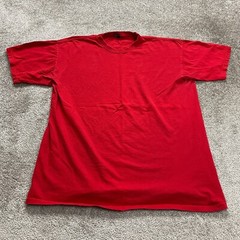 Gemrock Basic Tee T-Shirt Mens 3XL Red Crew Neck Short Sleeve Cotton Casual Top
