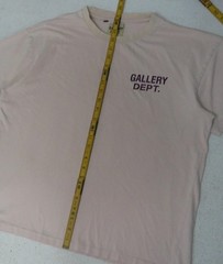 Gallery Dept T Shirt Mens Large Souvenir Tee Cream Beige Double Sided Hollywood