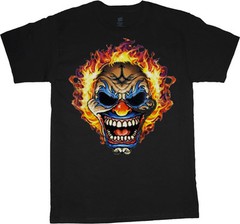 Big man shirt evil clown skull tee mens plus size big and tall 5X 6X 7X 10X