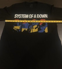 System of a Down SOAD Photo Collage T-Shirt Armenian Tricolor Flag Mens Large