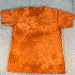 The Mountain Shirt Graphic T Mens Tiger Orange Tie Dye XL Cotton Y2K Big Cat