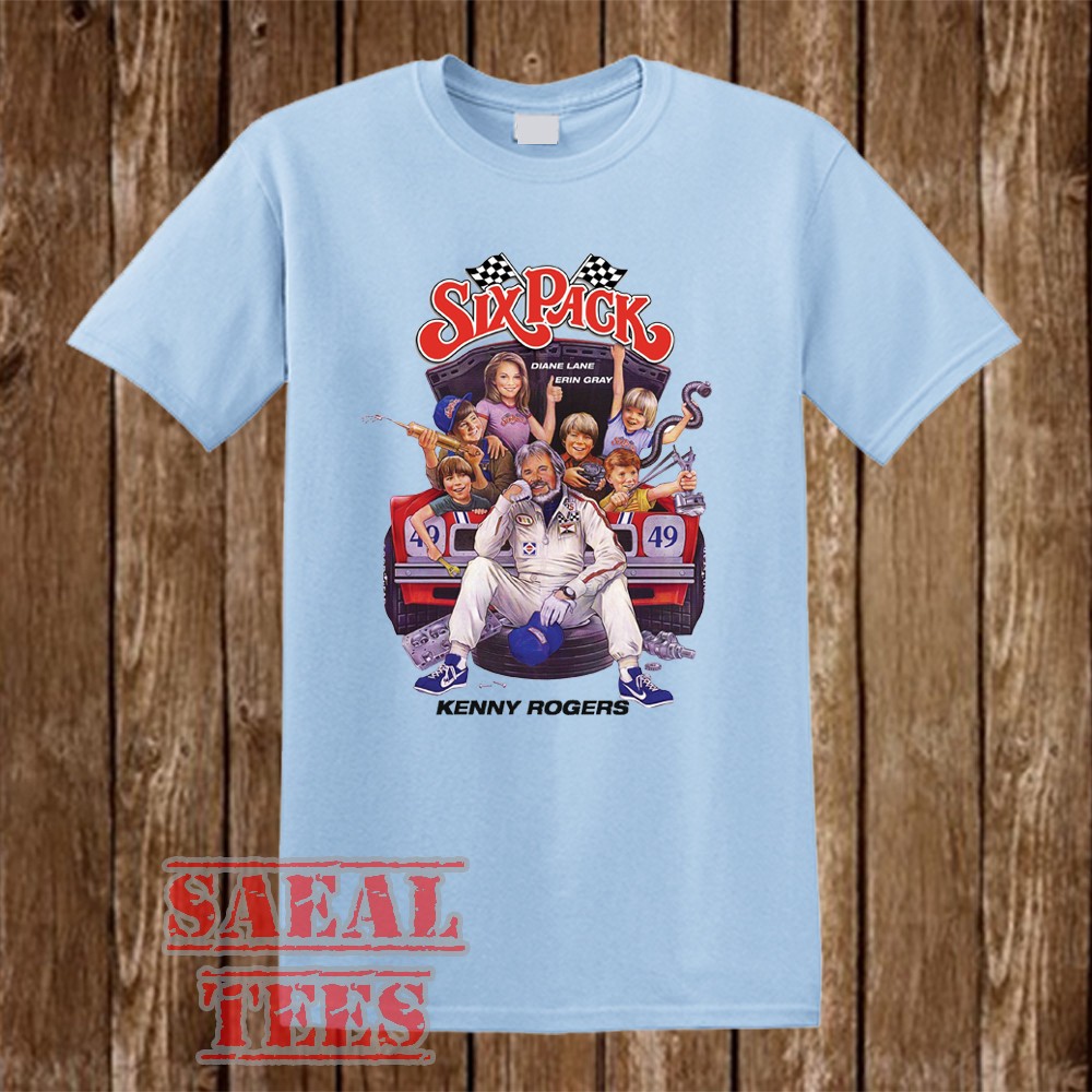 Six Pack Movie Kenny Rogers Men’s Light Blue Size S-5XL