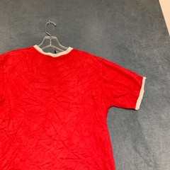 Tommy Hilfiger Athletics T Shirt Mens Large Red Cotton Logo Summer Regular Fit