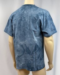Vintage 1999 The Mountain Horse Snow T Shirt Large Blue Tie Dye Wild Wings USA