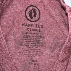 HANG TEN A California Classic Logo Shirt Large Retro Blue Surfer 70’s Vintage