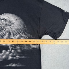 Delta Art Unlimited Mens XL Black Eagle Graphic T-Shirt Washington Souvenir Tee