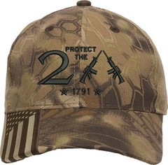 Protect The 2nd Amendment 1791 Guns Embroidered One Size Fits All Baseball Hats