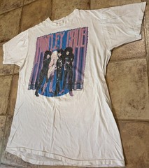 true vintage 80s MOTLEY CRUE theatre of pain ROCK TOUR T SHIRT soft ULTRA RARE