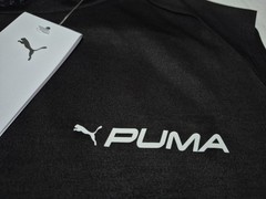 Puma Mens All In Sports Short Sleeve Sports Training Gym Tank Black White