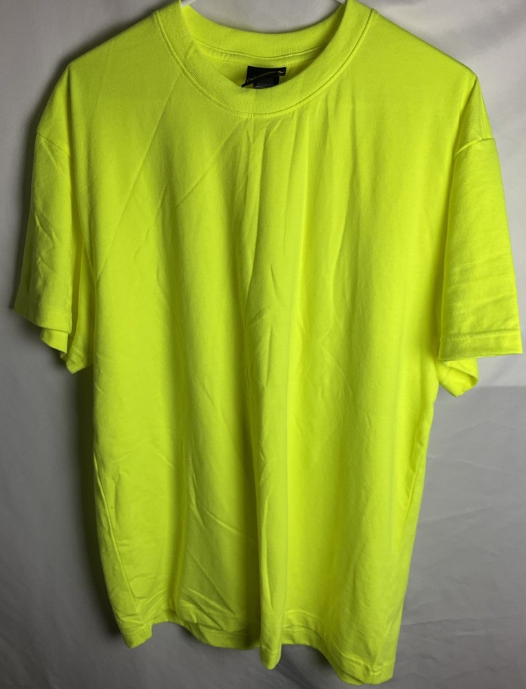 Harley Davidson Men’s Size Large Safety Yellow Short Sleeve T-Shirt Riding Hrg