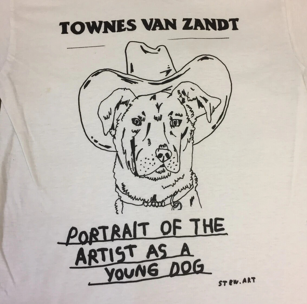 My townes van zandt portrait of the artist as a young dog t-shirt Size S to 5XL