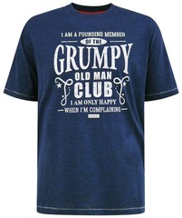 D555 GRUMPY OLD MAN CLUB T SHIRT – KHAKI BIG SIZE 2XL 3XL 4XL 5XL 6XL