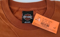 HARLEY DAVIDSON SS Shirt Texas Orange Live to Ride Retro Legend Chest43in Mens L