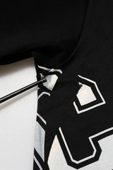 DOLCE & GABBANA T-shirt Black Cotton Letter Print Short Sleeve IT48/US38/M $900