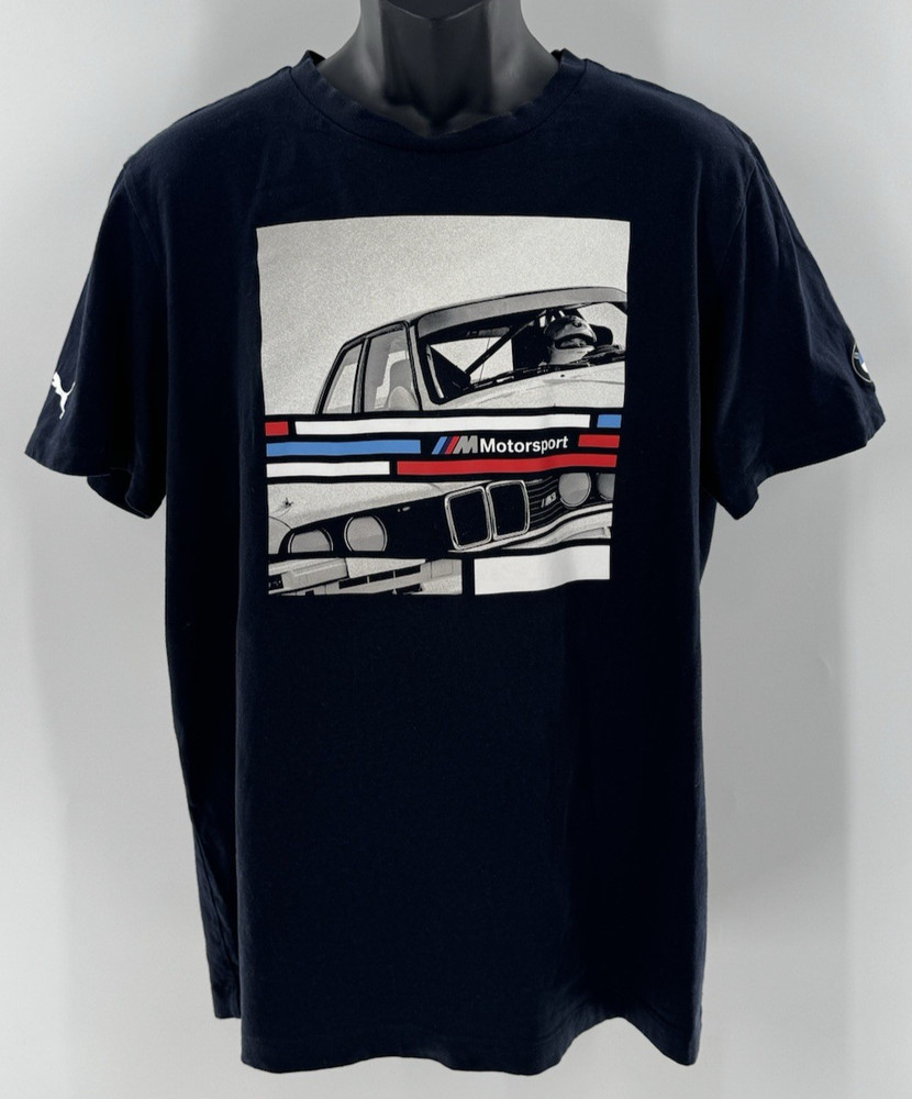 Puma BMW Motorsport Iconic M3 Graphic Tee ⚫️⚪️🔴🔵 Size Large 💯Authentic