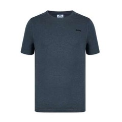 Mens Slazenger 100% Cotton Plain Crew Neck T Shirt XS S M L XL XXL 3XL 4XL BNWT