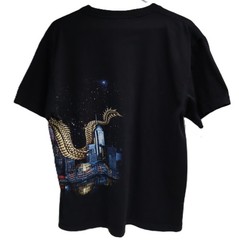 Discover Hong Kong Dragon Cityscape Graphic T-Shirt Men’s XL Black T0309