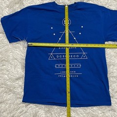 DC Shoes Graphic Print Blue T-Shirt Short Sleeve Casual Mens XL/XG/XG