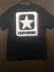 Converse All Star Graphic Star Logo Black Large NWT Short Sleeve T-Shirt
