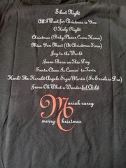 Size Small Mariah Carey Merry Christmas Black T-Shirt NEW SEE PHOTOS