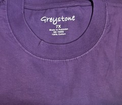 NWT Greystone Big & Tall Men’s Purple T-Shirt , 7 XL