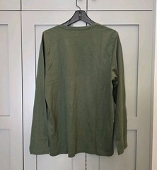 Mack Weldon Long Sleeve Shirt Mens Large Green Casual Stretch 100% Cotton Soft