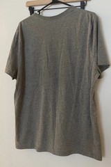 Express Men’s Heather Grey Graphic Tee – Geometric Pattern Pima Cotton – Size xl
