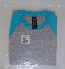 Hanes Baseball Jersey Small X-Temp Unisex Light Steel/Neon Blue Free Ship/Return