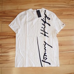 Tommy Hilfiger Men’s Short Sleeve Crew-Neck Stripe Tee T-Shirt