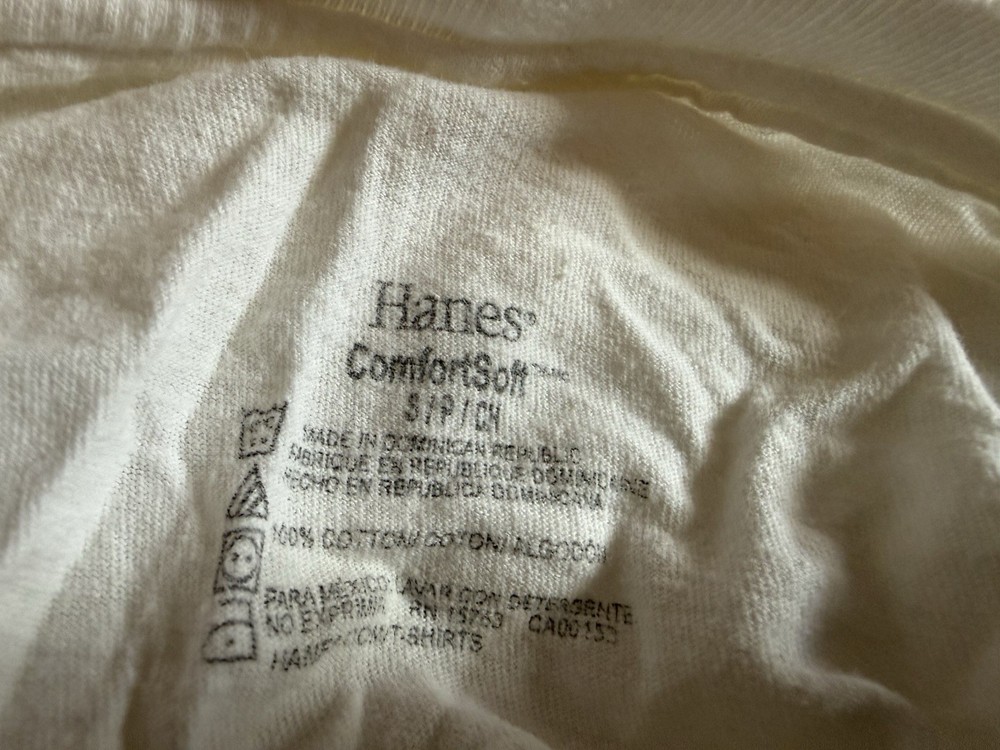 Hanes Small Men’s T-Shirt – White Set Of 3