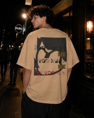 Oversized Streetwear Graphic Tee, Aesthetic Lyric Print Shirt, Trendy Y2K Unisex