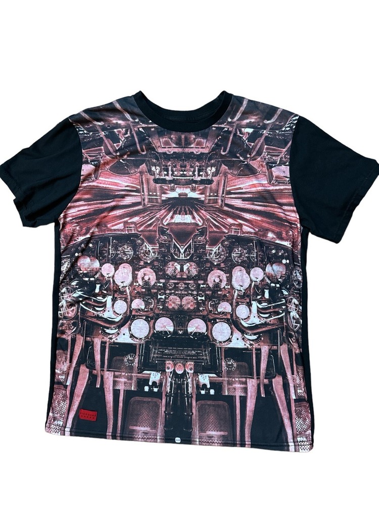 Rich Gang Hi Speed Takeoff Airplane Cockpit T-Shirt Men’s Size Large