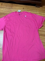 men’s hot pink tshirt Fruit of the Loom (irregular) 2XL NWT