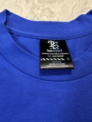 Teestyled Mens T Shirt X-Large, Blue Classic Plaid 100%cotton