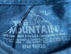 The Mountain Lion Pack Collage Tye Dye Navy Shirt Men Large