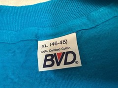 Vintage 1980s BVD Made In USA Single Stitch Blank Basic Pocket T-Shirt, XL NEW