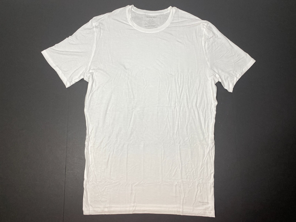 Tommy John Second Skin Stay Tucked CrewNeck Undershirt – White Size XL