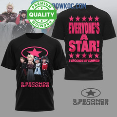 Everyone’s A Star 2026 5 Seconds Of Summer 3D AOP Shirt S-5XL Unisex 1P1250